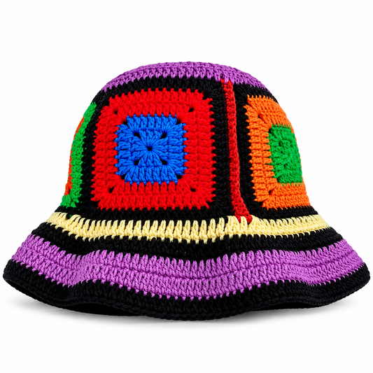Colorful Crochet Bucket Hat
